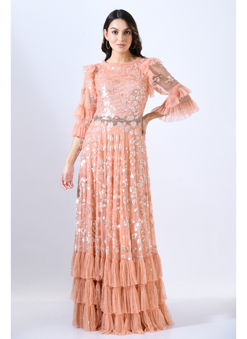 CF22231184 I Beautiful PeachPuff Gown 